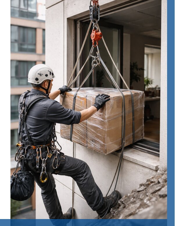 Подъем груза через окно в Людинове от 4580 р. | ВЫСОТНИК-Люд