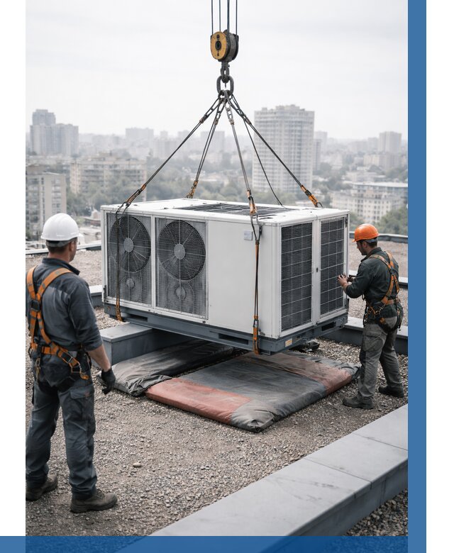 Подъем груза на крышу в Людинове от 5089 р. | ВЫСОТНИК-Люд заказать