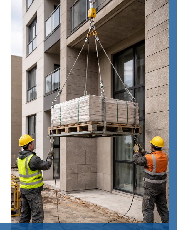 Подъем керамогранита на этаж в Людинове от 3562 р. | ВЫСОТНИК-Люд