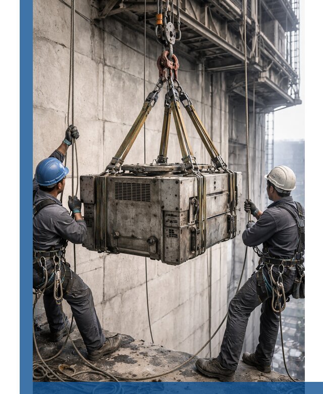 Такелажные работы на высоте, подъем и монтаж грузов в Людинове