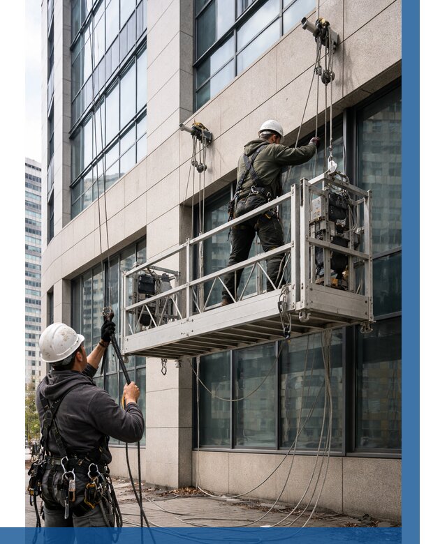 Монтаж и подъем фасадной люльки в Людинове от 12214 р. | ВЫСОТНИК-Люд