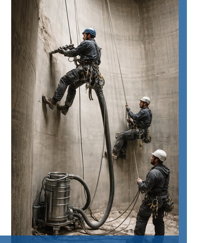 Зачистка силосов в Людинове от 4580 р. Договор и смета ВЫСОТНИК-Люд