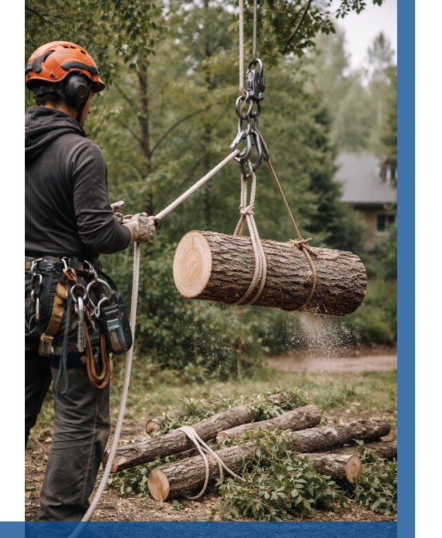 Валка деревьев частями в Людинове от 7634 р. | ВЫСОТНИК-Люд