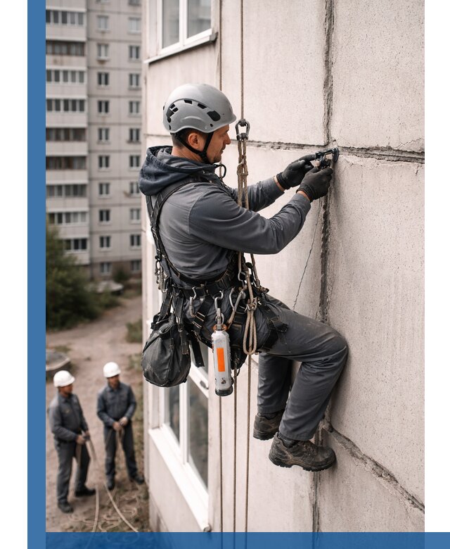Обследование межпанельных швов и герметизация в Людинове