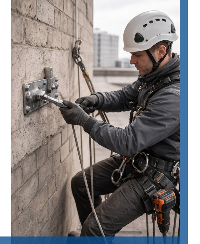 Установка анкерных точек в Людинове от 3562 р. | ВЫСОТНИК-Люд